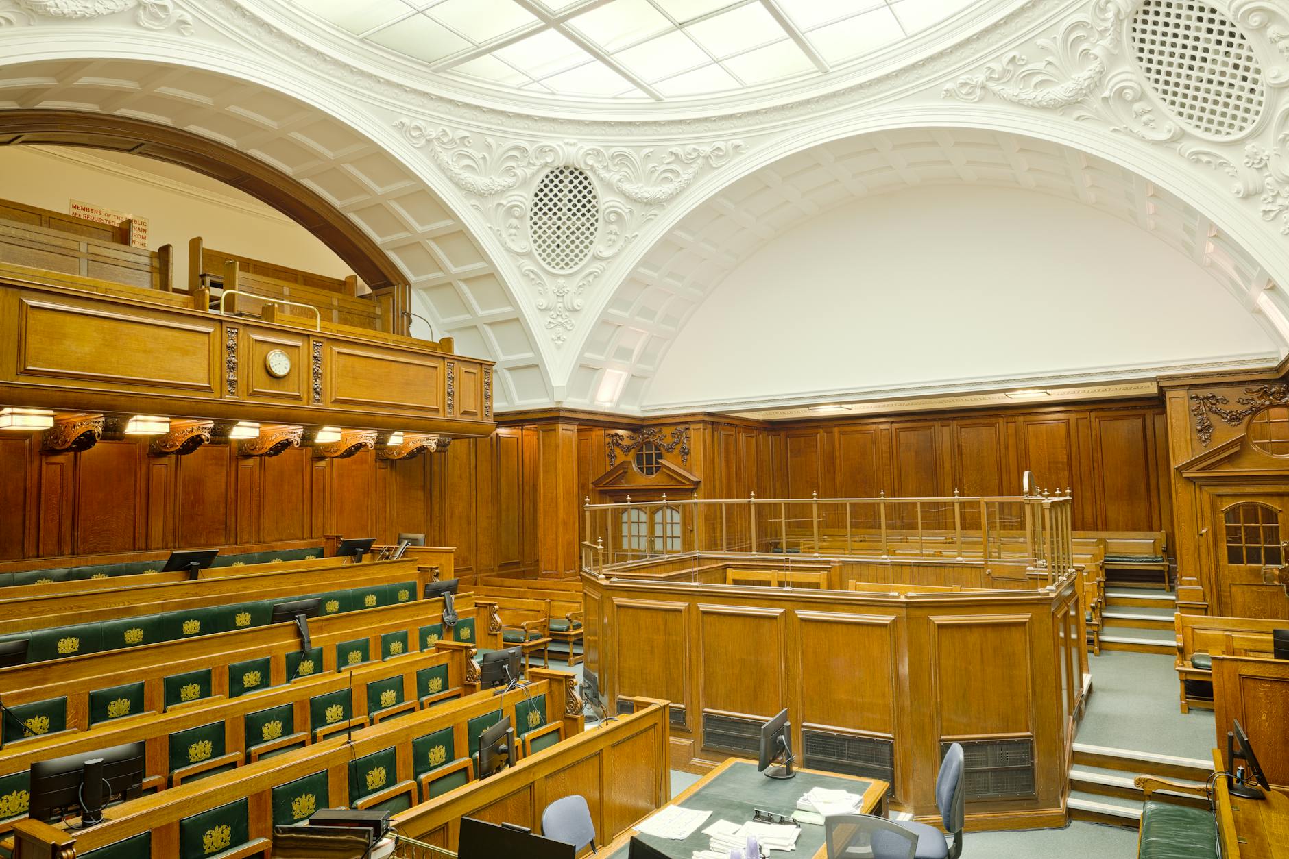 historic courtroom in central london